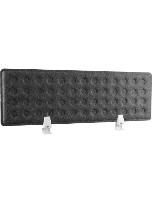 Panel Separador Acustico para Escritorio con Funcion Organizadora Color Gris