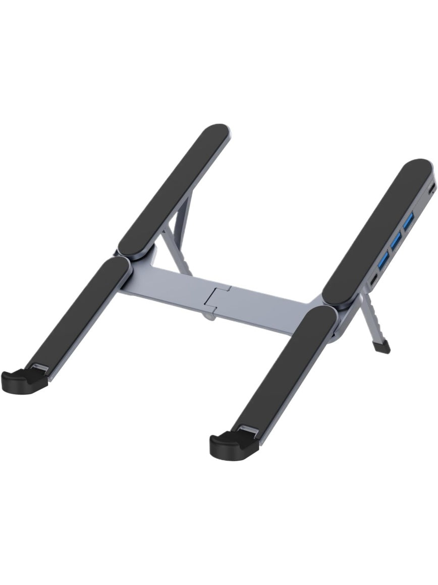 Base para portatil con ventilacion refrigerante y soporte ergonomico para mejorar la comodidad